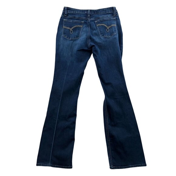 Lee Riders Womens Jeans Size 6M Midrise Bootcut Leg Blue Dark Denim Casual - Picture 2 of 16